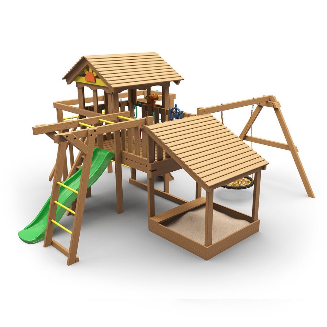 Детская деревянная площадка Выше Всех Смарт 1